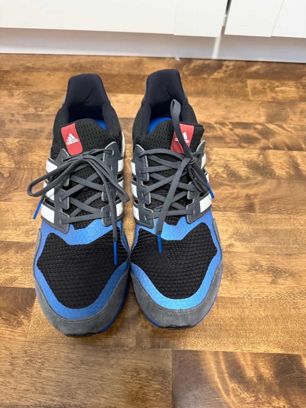 adidas Men’s Black, Blue & Gray Running Sneakers